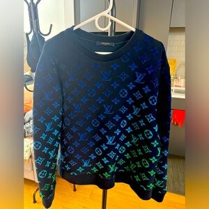 Louis Vuitton 2022 Gradient Monogram Fil Coup Sweatshirt Size Small